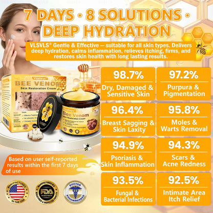 🔥 LAST DAY 80% OFF🔥 Aeehfeng® Bee Venom Skin Restoration Cream 🔥🔥
