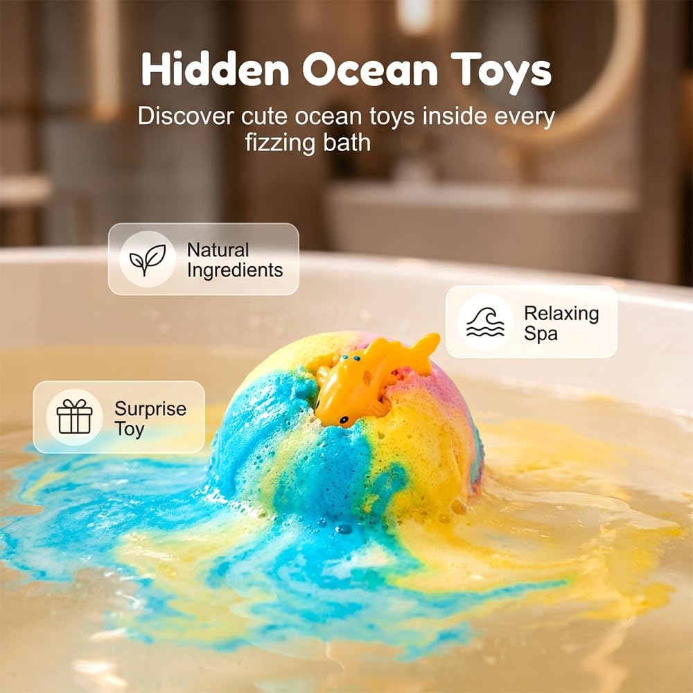 🦄🦄Bath Bomb Gift Set for Kids – Turn Every Bath Into a Magic Adventure