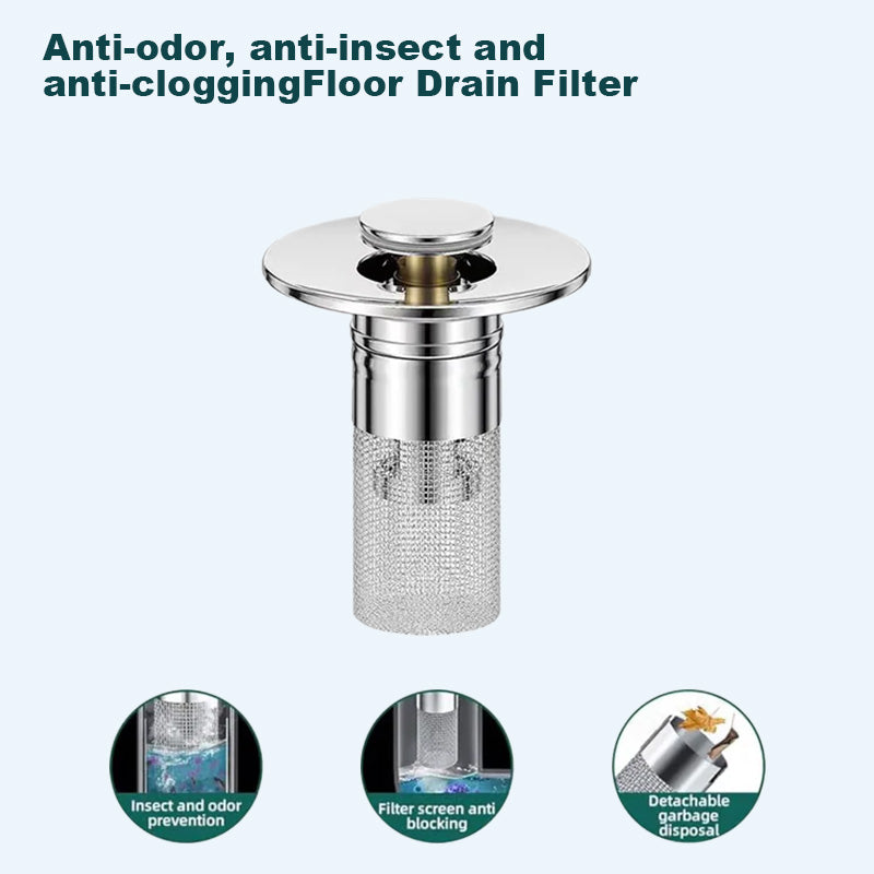 🏆Last Day Promotion 69% OFF🏆Pop Up Sink Drain Strainer----🛀Removes odors and prevents blockages